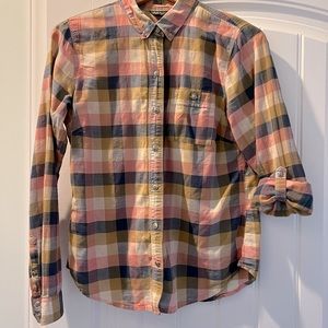 Lightweight button down Eddie Bauer block shirt